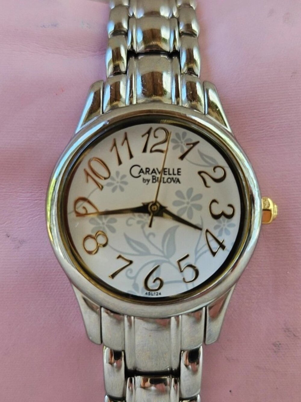 Caravelle by Bulova Women Wristwatch Silver Tone Quartz Analog Wrist Watch New